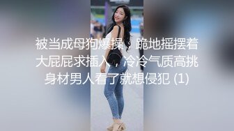 被当成母狗爆操，跪地摇摆着大屁屁求插入，冷冷气质高挑身材男人看了就想侵犯 (1)